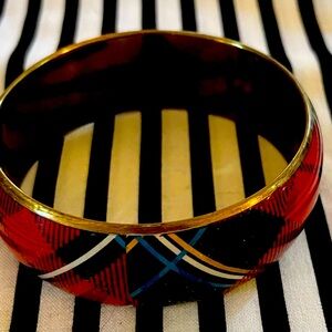 Tartan wide bangle, excellent condition